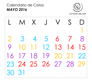 Calendario de catas Mayo 2016